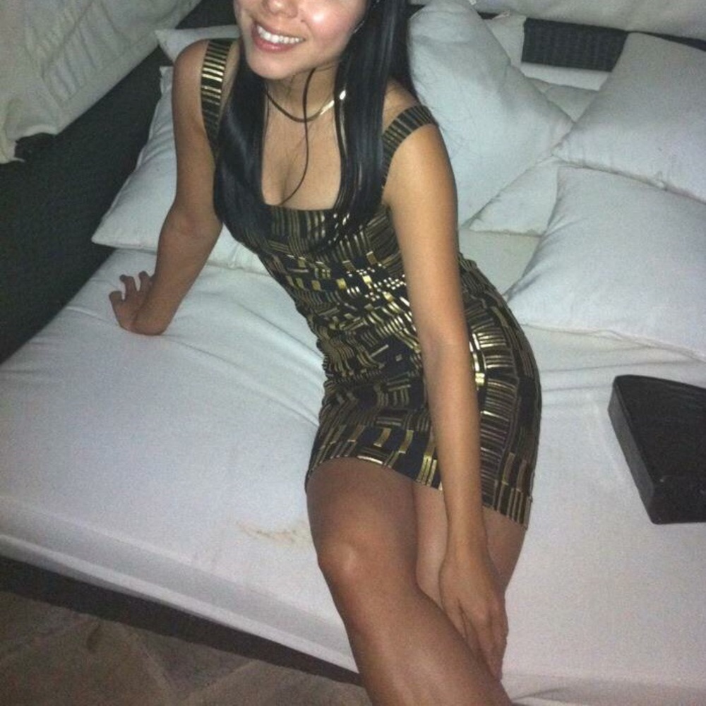 Amazing ⚡️ black & gold foil Herve Leger - Picture 3 of 5